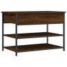 Banc à chaussures chêne marron 70x42,5x50 cm bois d'ingénierie 531208531208