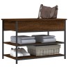 Banc à chaussures chêne marron 70x42,5x50 cm bois d'ingénierie 531208531208