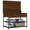 Banc à chaussures chêne marron 70x42,5x50 cm bois d'ingénierie 531208531208