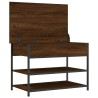 Banc à chaussures chêne marron 70x42,5x50 cm bois d'ingénierie 531208531208