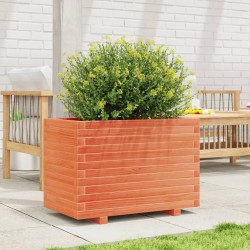 Jardinière cire marron 70x40x49,5 cm bois de pin massif 531213531213
