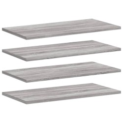 Étagères murales 4 pcs sonoma gris 60x20x1,5 cm bois ingénierie 531214531214