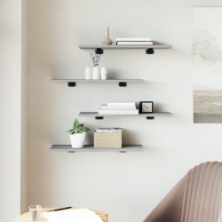Étagères murales 4 pcs sonoma gris 60x20x1,5 cm bois ingénierie 531214531214