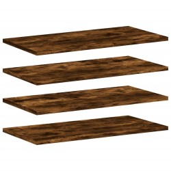 Étagères murales 4 pcs chêne fumé 60x20x1,5cm bois d'ingénierie 531216531216