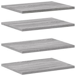 Étagères murales 4 pcs sonoma gris 40x30x1,5 cm bois ingénierie 531218531218