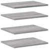 Étagères murales 4 pcs sonoma gris 40x30x1,5 cm bois ingénierie 531218531218