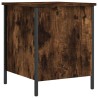 Banc de rangement chêne fumé 40x42,5x50 cm bois d'ingénierie 531219531219
