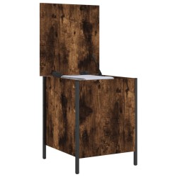 Banc de rangement chêne fumé 40x42,5x50 cm bois d'ingénierie 531219531219