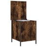 Banc de rangement chêne fumé 40x42,5x50 cm bois d'ingénierie 531219531219