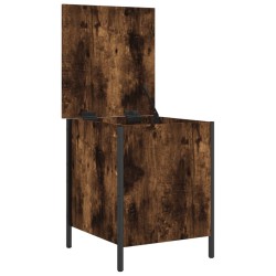 Banc de rangement chêne fumé 40x42,5x50 cm bois d'ingénierie 531219531219