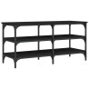 Banc à chaussures noir 100x38,5x49 cm bois d'ingénierie 531222531222