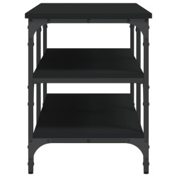 Banc à chaussures noir 100x38,5x49 cm bois d'ingénierie 531222531222