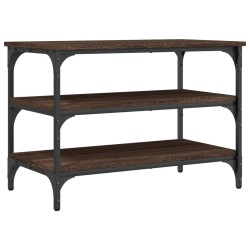 Banc à chaussures chêne marron 70x38,5x49 cm bois d'ingénierie 531223531223