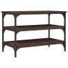 Banc à chaussures chêne marron 70x38,5x49 cm bois d'ingénierie 531223531223