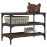 Banc à chaussures chêne marron 70x38,5x49 cm bois d'ingénierie 531223531223