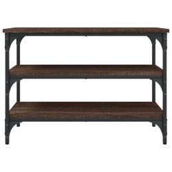 Banc à chaussures chêne marron 70x38,5x49 cm bois d'ingénierie 531223531223