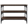 Banc à chaussures chêne marron 70x38,5x49 cm bois d'ingénierie 531223531223