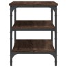 Banc à chaussures chêne marron 70x38,5x49 cm bois d'ingénierie 531223531223