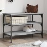 Banc à chaussures sonoma gris 70x38,5x49 cm bois d'ingénierie 531224531224
