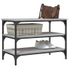 Banc à chaussures sonoma gris 70x38,5x49 cm bois d'ingénierie 531224531224