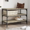 Banc à chaussures chêne sonoma 70x38,5x49 cm bois d'ingénierie 531225531225