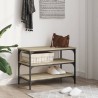 Banc à chaussures chêne sonoma 70x38,5x49 cm bois d'ingénierie 531225531225