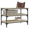 Banc à chaussures chêne sonoma 70x38,5x49 cm bois d'ingénierie 531225531225