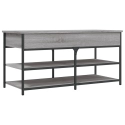 Banc à chaussures sonoma gris 100x42,5x50 cm bois d'ingénierie 531226531226