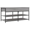 Banc à chaussures sonoma gris 100x42,5x50 cm bois d'ingénierie 531226531226