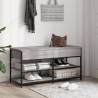 Banc à chaussures sonoma gris 100x42,5x50 cm bois d'ingénierie 531226531226