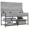 Banc à chaussures sonoma gris 100x42,5x50 cm bois d'ingénierie 531226531226