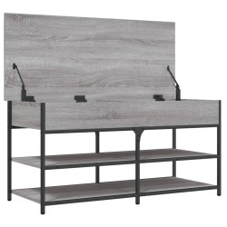 Banc à chaussures sonoma gris 100x42,5x50 cm bois d'ingénierie 531226531226