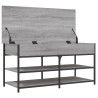Banc à chaussures sonoma gris 100x42,5x50 cm bois d'ingénierie 531226531226