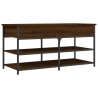 Banc à chaussures chêne marron 100x42,5x50 cm bois d'ingénierie 531230531230
