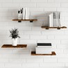 Étagères murales 4 pcs chêne fumé 40x30x1,5cm bois d'ingénierie 531233531233