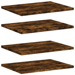 Étagères murales 4 pcs chêne fumé 40x30x1,5cm bois d'ingénierie 531233531233