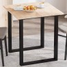 Dessus de table 2 pcs 70x35x1,7cm rectangulaire bois pin massif 531241531241