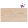 Dessus de table 2 pcs 70x35x1,7cm rectangulaire bois pin massif 531241531241