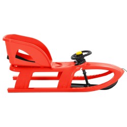 Traîneau avec siège et volant Rouge 102,5x40x23cm Polypropylène 531242531242