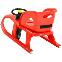 Traîneau avec siège et volant Rouge 102,5x40x23cm Polypropylène 531242531242