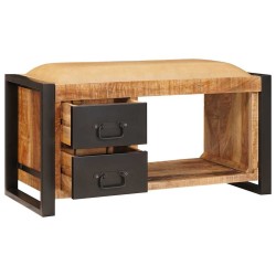 Banc de rangement avec tiroir Marron Bois de manguier massif 531244531244