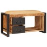 Banc de rangement avec tiroir Marron Bois de manguier massif 531244531244