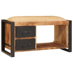 Banc de rangement avec tiroir Marron Bois de manguier massif 531244531244