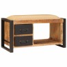 Banc de rangement avec tiroir Marron Bois de manguier massif 531244531244