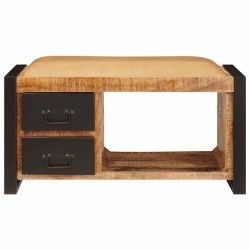 Banc de rangement avec tiroir Marron Bois de manguier massif 531244531244