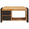 Banc de rangement avec tiroir Marron Bois de manguier massif 531244531244