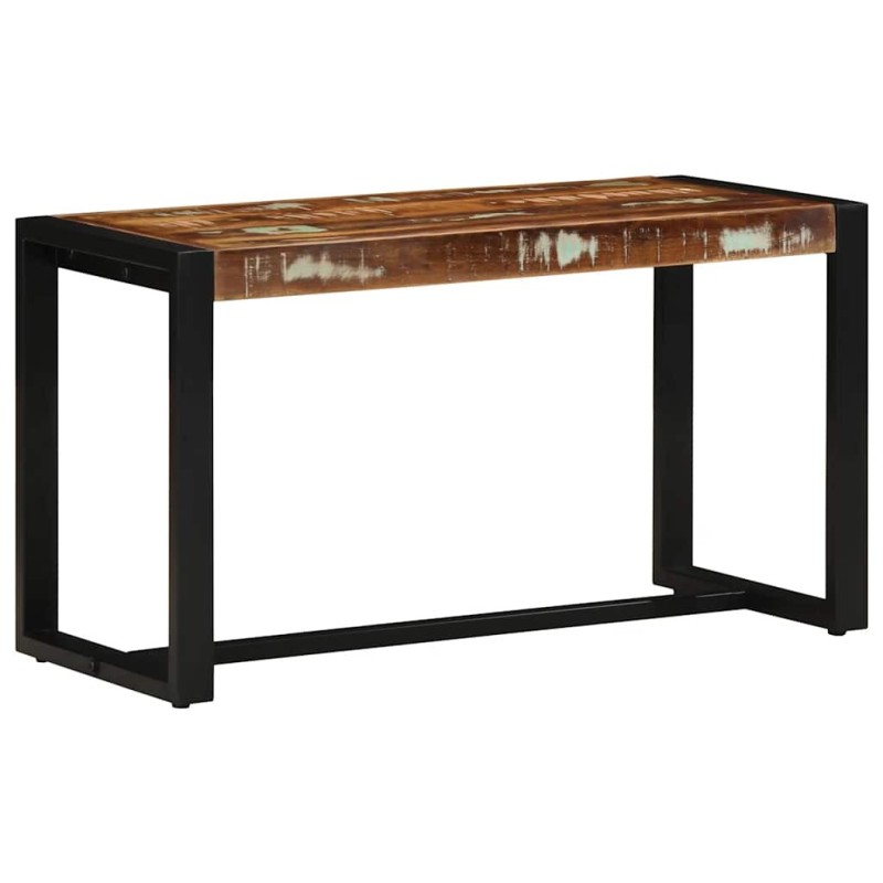 Banc multicolore 80x35x45 cm bois massif récupération 531245531245