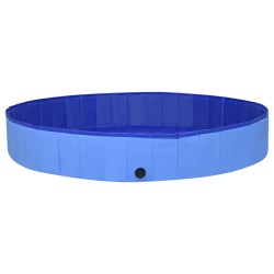 Piscine pliable pour chiens Bleu 300x40 cm PVC 531250531250