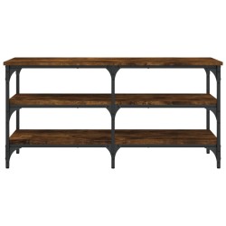 Banc à chaussures chêne fumé 100x38,5x49 cm bois d'ingénierie 531251531251