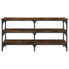 Banc à chaussures chêne fumé 100x38,5x49 cm bois d'ingénierie 531251531251